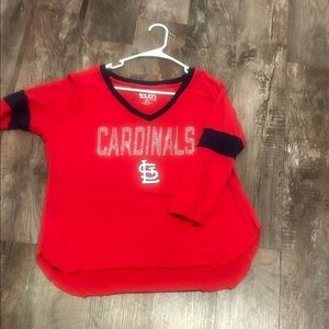 Touch by Alyssa Milano Red Cardinals women’s t-shirt 3/4 sleeve